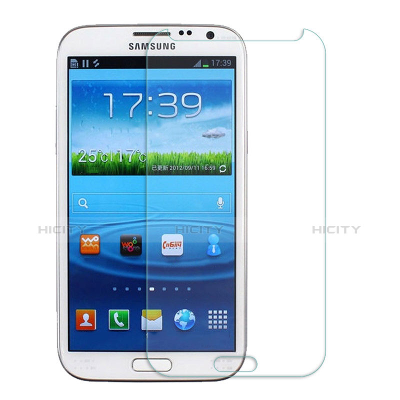 Schutzfolie Displayschutzfolie Panzerfolie Skins zum Aufkleben Gehärtetes Glas Glasfolie T01 für Samsung Galaxy Note 2 N7100 N7105 Klar