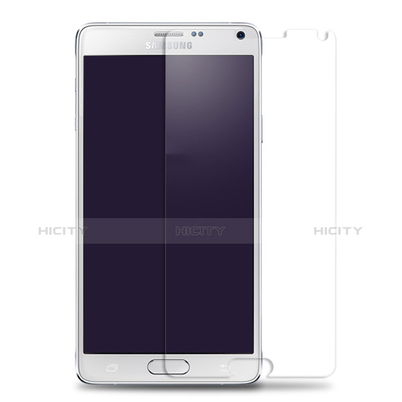 Schutzfolie Displayschutzfolie Panzerfolie Skins zum Aufkleben Gehärtetes Glas Glasfolie T01 für Samsung Galaxy Note 4 SM-N910F Klar