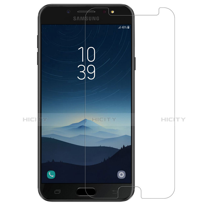 Schutzfolie Displayschutzfolie Panzerfolie Skins zum Aufkleben Gehärtetes Glas Glasfolie T02 für Samsung Galaxy C8 C710F Klar