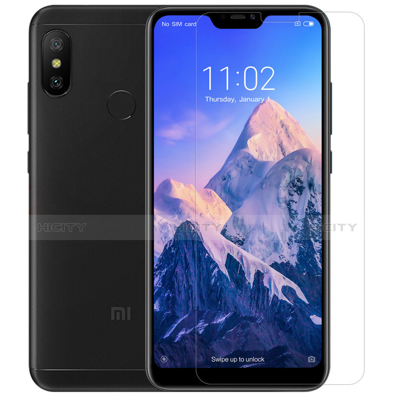 Schutzfolie Displayschutzfolie Panzerfolie Skins zum Aufkleben Gehärtetes Glas Glasfolie T02 für Xiaomi Mi A2 Lite Klar Plus