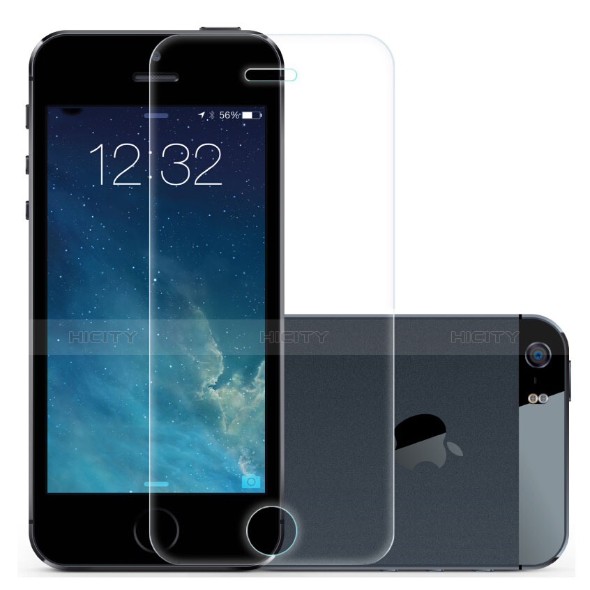 Schutzfolie Displayschutzfolie Panzerfolie Skins zum Aufkleben Gehärtetes Glas Glasfolie T03 für Apple iPhone SE Klar groß