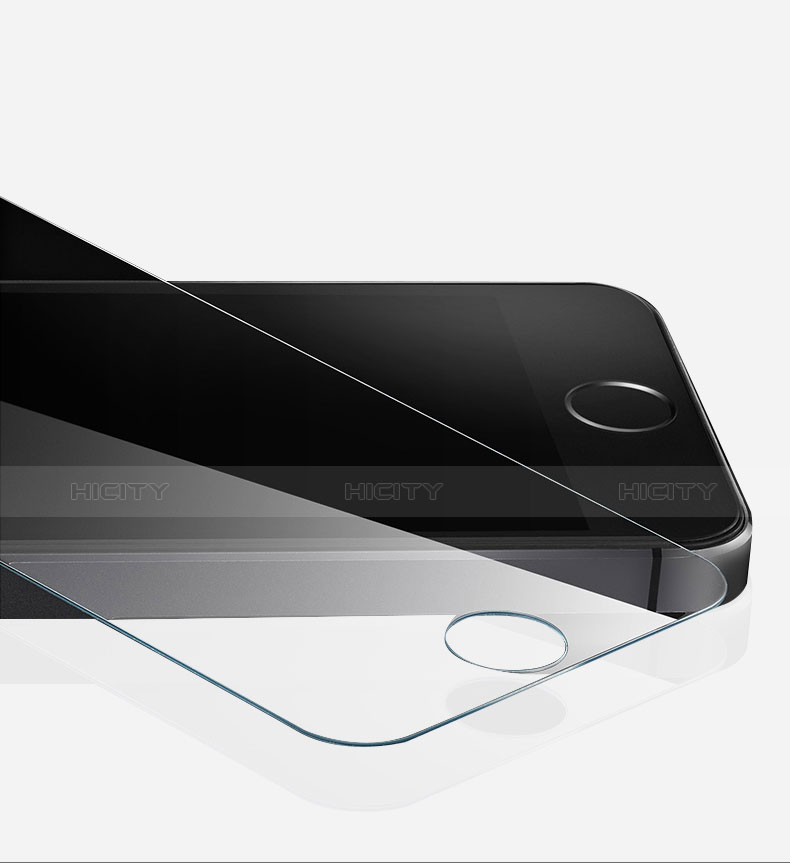 Schutzfolie Displayschutzfolie Panzerfolie Skins zum Aufkleben Gehärtetes Glas Glasfolie T04 für Apple iPhone SE Klar groß