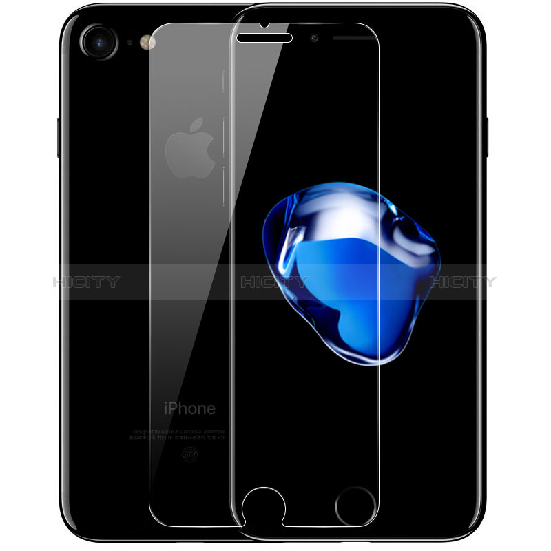 Schutzfolie Displayschutzfolie Panzerfolie Skins zum Aufkleben Gehärtetes Glas Glasfolie T05 für Apple iPhone 7 Klar