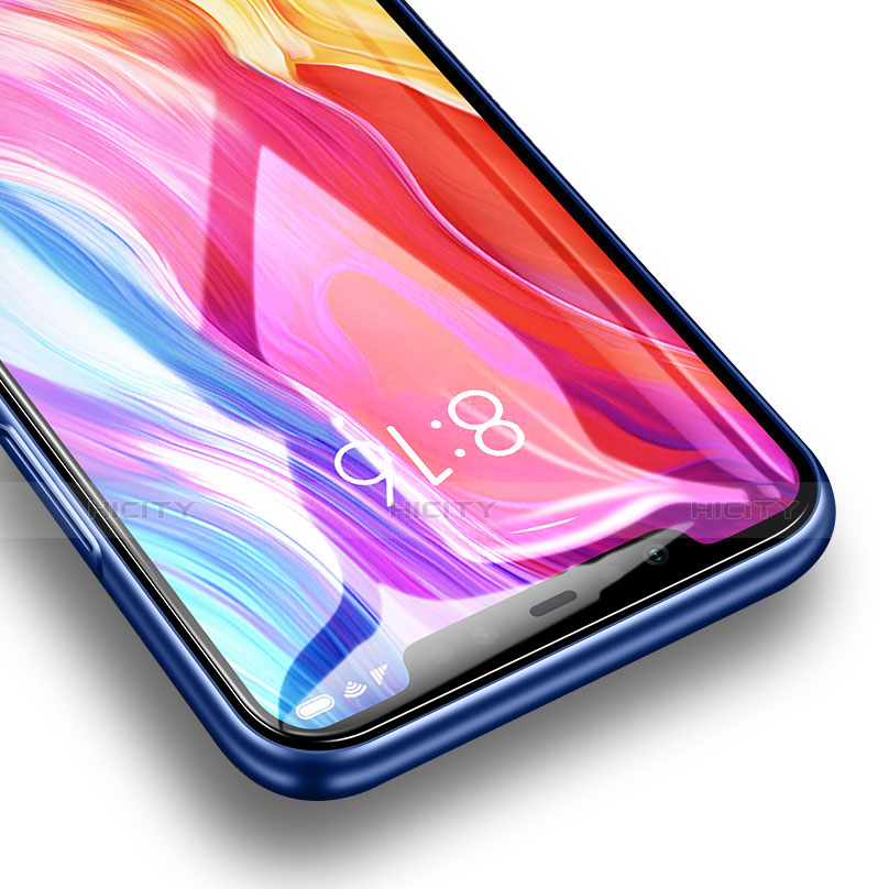 Schutzfolie Displayschutzfolie Panzerfolie Skins zum Aufkleben Gehärtetes Glas Glasfolie T08 für Xiaomi Mi 8 Klar groß