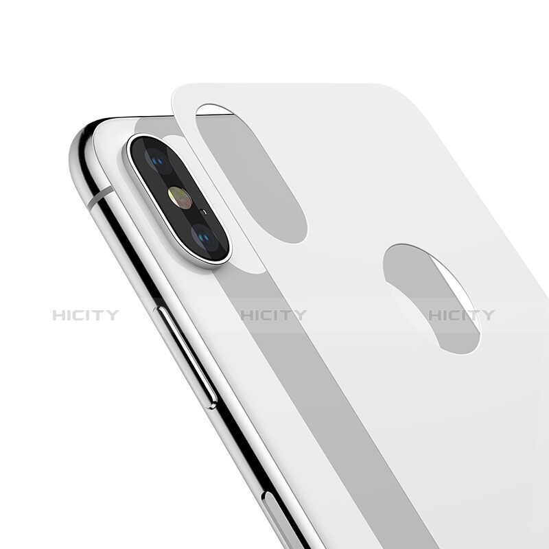 Schutzfolie Displayschutzfolie Panzerfolie Skins zum Aufkleben Gehärtetes Glas Glasfolie Vorder und Rückseite T01 für Apple iPhone Xs Max Weiß