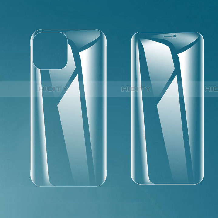Schutzfolie Displayschutzfolie Panzerfolie Vorder und Rückseite Skins zum Aufkleben F01 für Apple iPhone 13 Klar