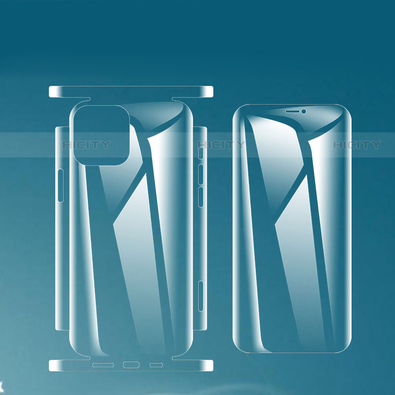 Schutzfolie Displayschutzfolie Panzerfolie Vorder und Rückseite Skins zum Aufkleben F01 für Apple iPhone 13 Pro Klar