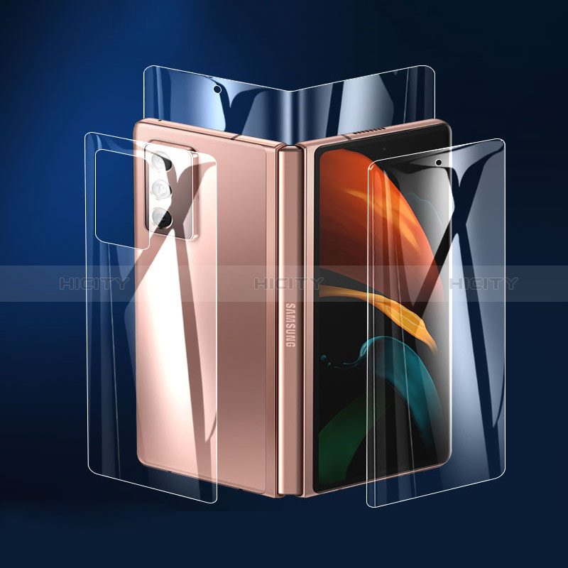 Schutzfolie Displayschutzfolie Panzerfolie Vorder und Rückseite Skins zum Aufkleben F06 für Samsung Galaxy Z Fold3 5G Klar