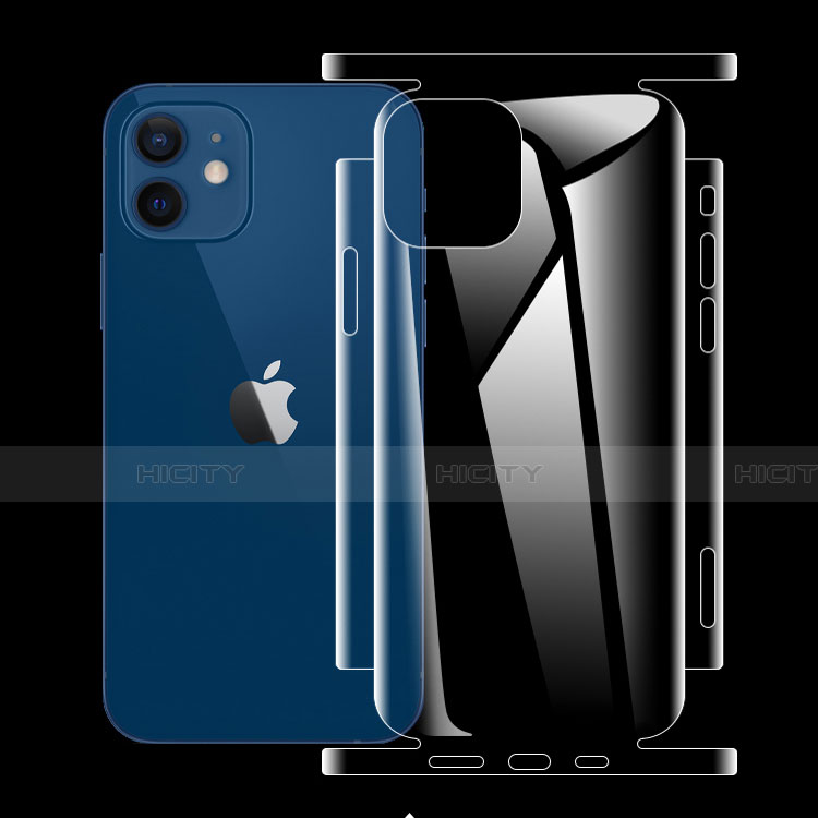 Schutzfolie Displayschutzfolie Panzerfolie Vorder und Rückseite Skins zum Aufkleben für Apple iPhone 12 Mini Klar groß