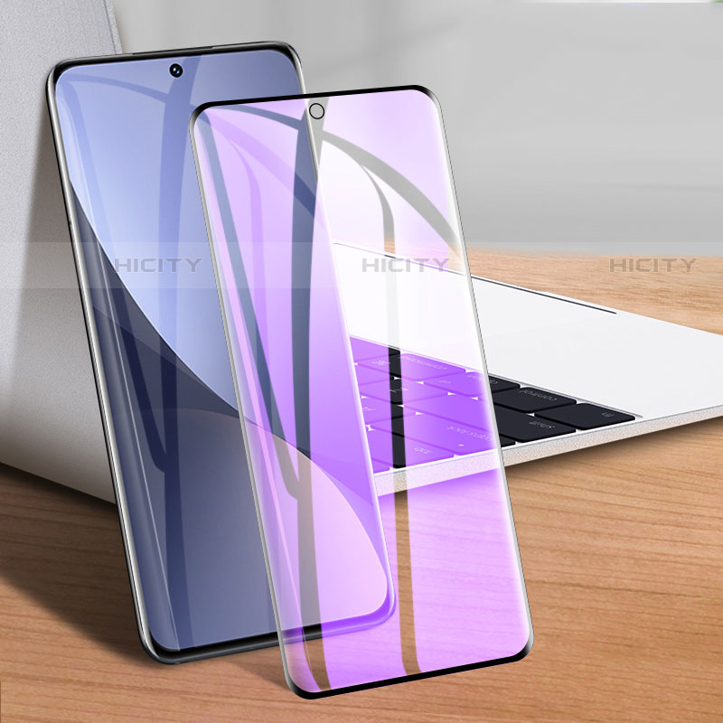 Schutzfolie Full Coverage Displayschutzfolie Panzerfolie Gehärtetes Glas Glasfolie Anti Blue Ray Skins zum Aufkleben Panzerglas F02 für Xiaomi Mi 12S Ultra 5G Schwarz Plus