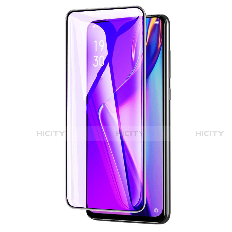 Schutzfolie Full Coverage Displayschutzfolie Panzerfolie Gehärtetes Glas Glasfolie Anti Blue Ray Skins zum Aufkleben Panzerglas F03 für Huawei Enjoy 10 Plus Schwarz groß