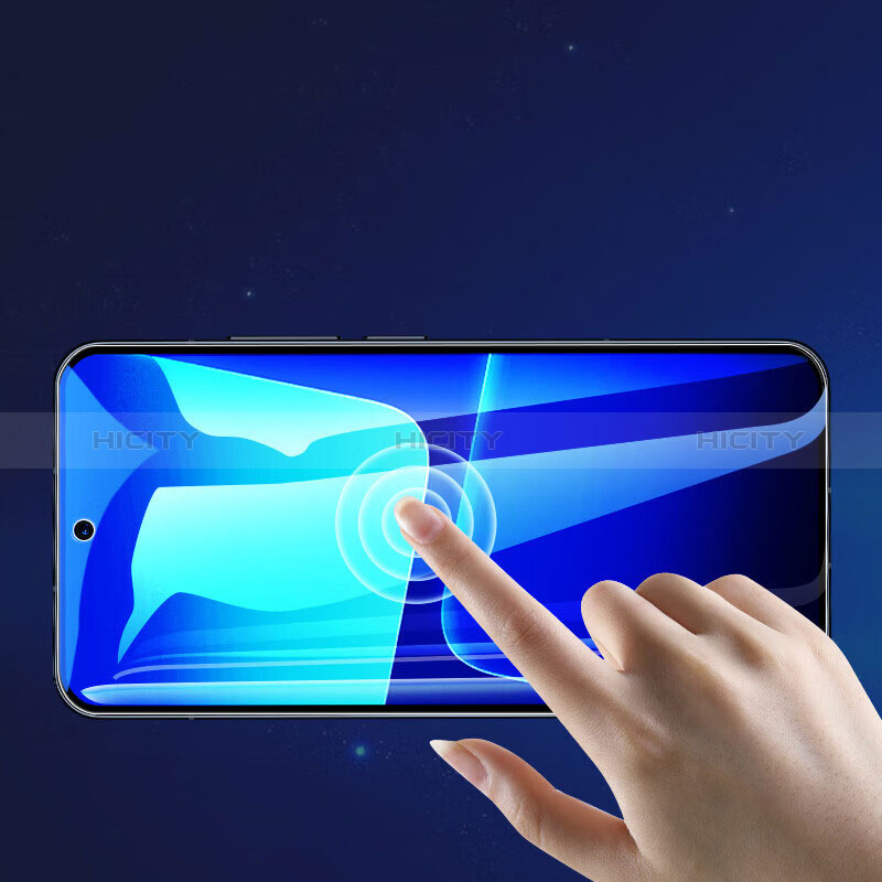 Schutzfolie Full Coverage Displayschutzfolie Panzerfolie Gehärtetes Glas Glasfolie Anti Blue Ray Skins zum Aufkleben Panzerglas für Xiaomi Mi 13 5G Schwarz