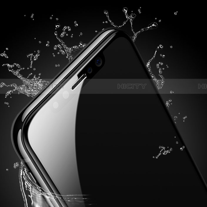 Schutzfolie Full Coverage Displayschutzfolie Panzerfolie Gehärtetes Glas Glasfolie Skins zum Aufkleben Panzerglas F02 für Apple iPhone 11 Pro Max Schwarz groß