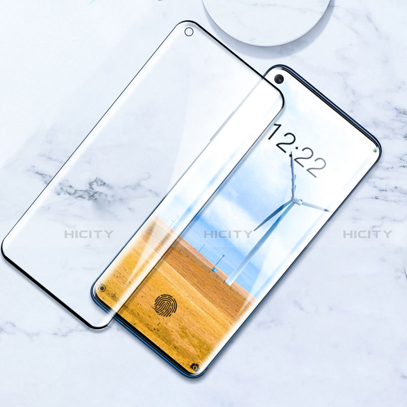 Schutzfolie Full Coverage Displayschutzfolie Panzerfolie Gehärtetes Glas Glasfolie Skins zum Aufkleben Panzerglas F02 für OnePlus 8 Schwarz