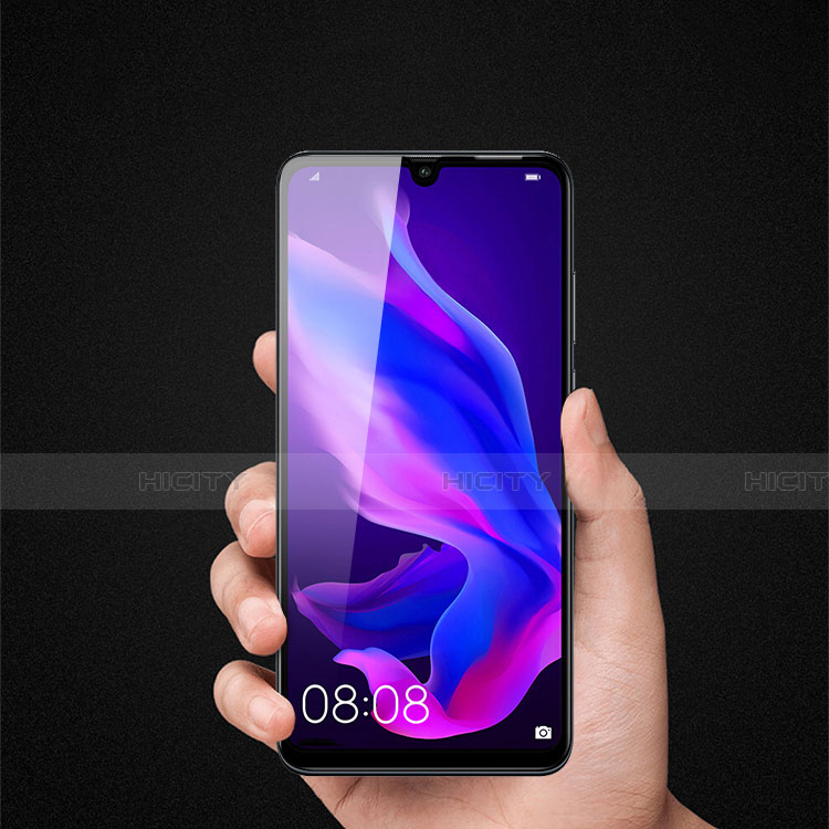 Schutzfolie Full Coverage Displayschutzfolie Panzerfolie Gehärtetes Glas Glasfolie Skins zum Aufkleben Panzerglas F03 für Huawei P30 Lite XL Schwarz groß