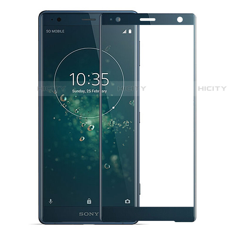 Schutzfolie Full Coverage Displayschutzfolie Panzerfolie Gehärtetes Glas Glasfolie Skins zum Aufkleben Panzerglas F04 für Sony Xperia XZ2 Grün Plus