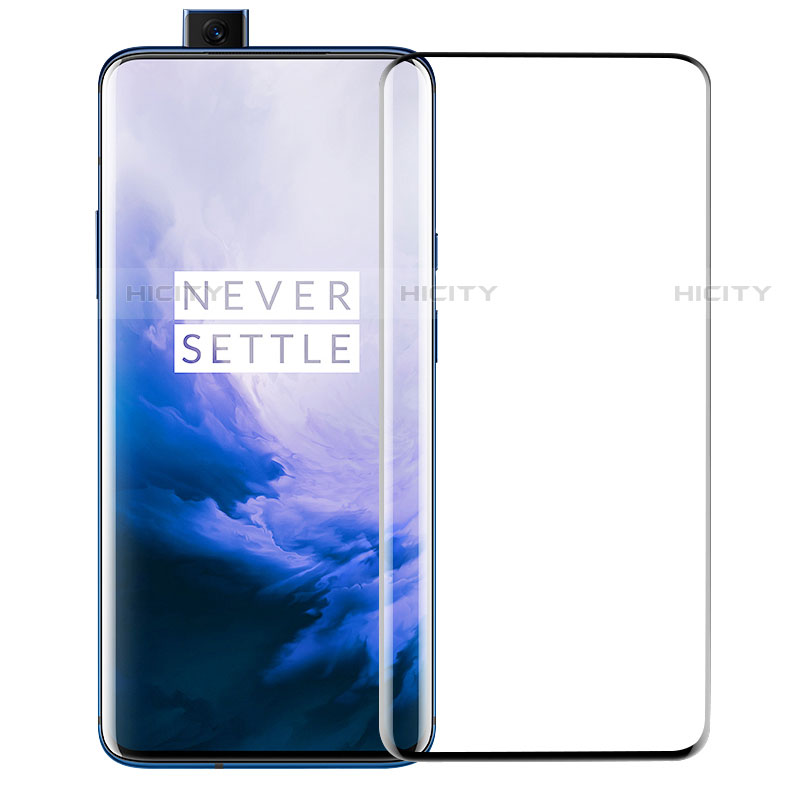 Schutzfolie Full Coverage Displayschutzfolie Panzerfolie Gehärtetes Glas Glasfolie Skins zum Aufkleben Panzerglas F05 für OnePlus 7T Pro Schwarz groß