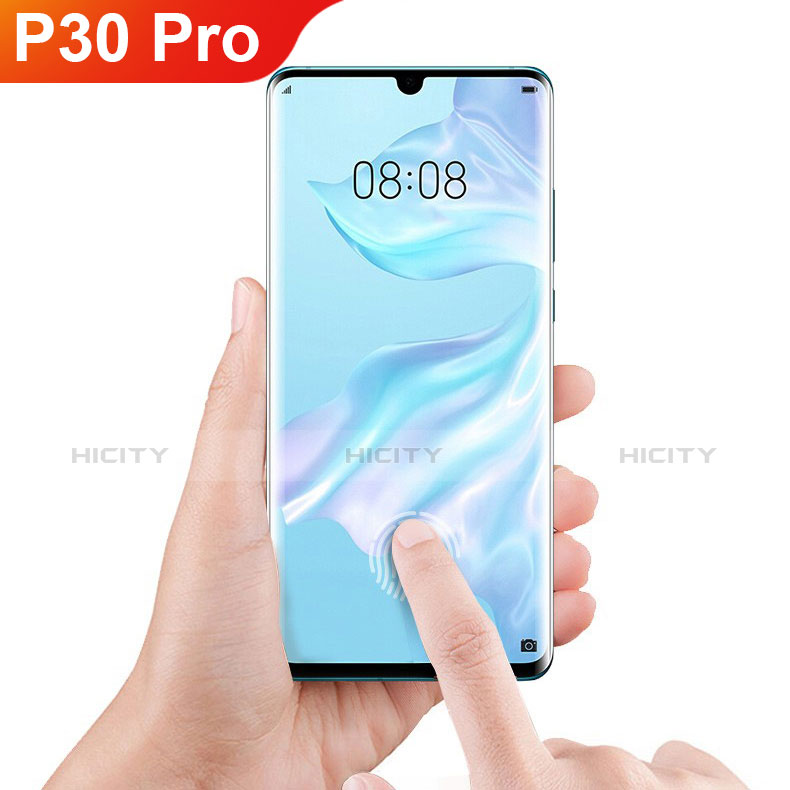 Schutzfolie Full Coverage Displayschutzfolie Panzerfolie Gehärtetes Glas Glasfolie Skins zum Aufkleben Panzerglas F06 für Huawei P30 Pro Schwarz