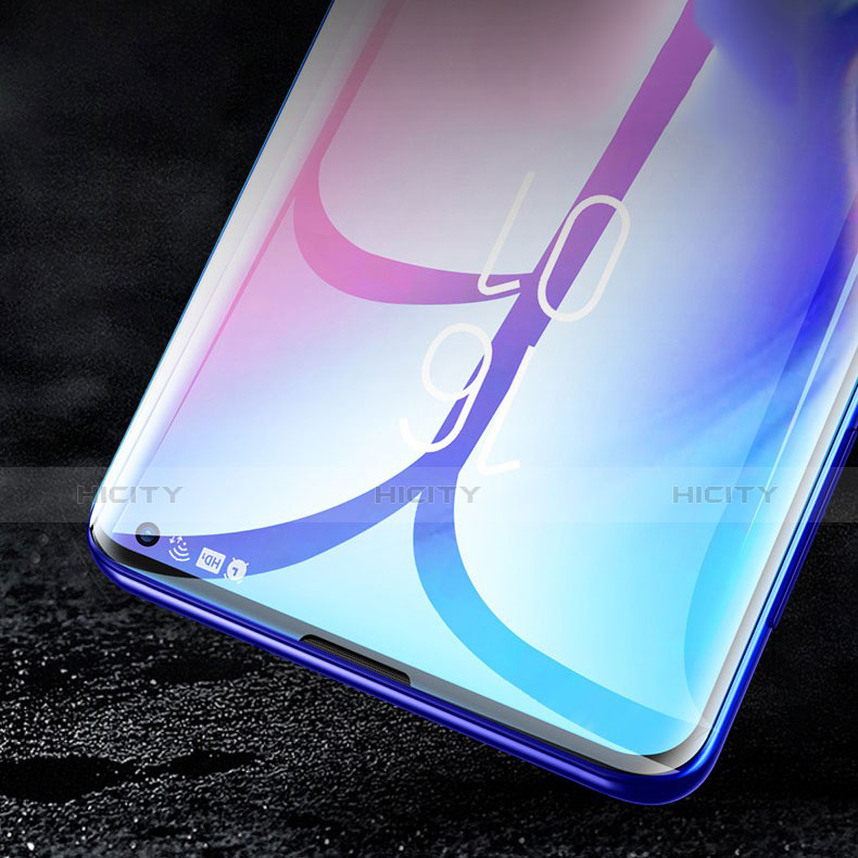 Schutzfolie Full Coverage Displayschutzfolie Panzerfolie Gehärtetes Glas Glasfolie Skins zum Aufkleben Panzerglas F06 für Samsung Galaxy S10 Schwarz groß