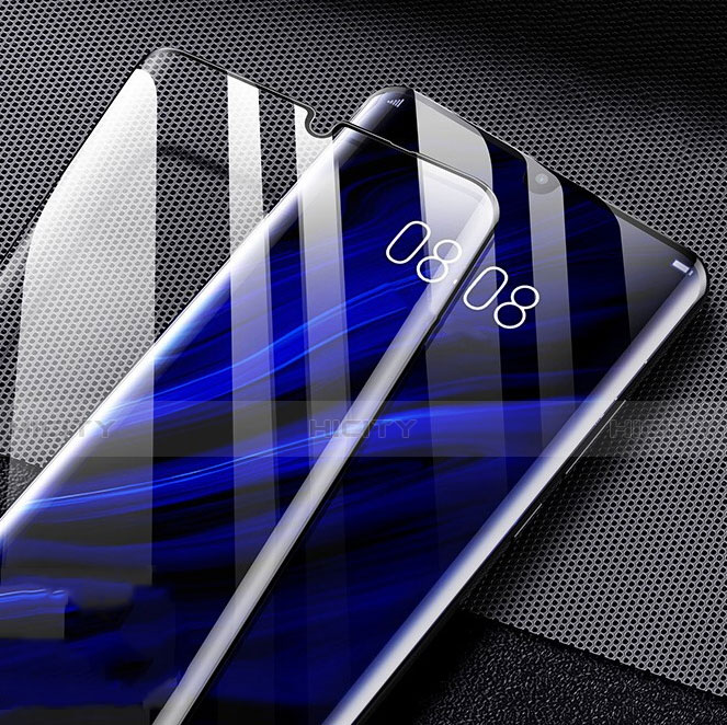 Schutzfolie Full Coverage Displayschutzfolie Panzerfolie Gehärtetes Glas Glasfolie Skins zum Aufkleben Panzerglas F07 für Huawei P30 Pro Schwarz groß