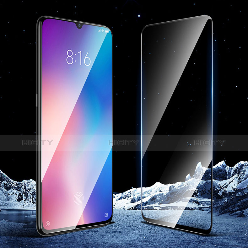 Schutzfolie Full Coverage Displayschutzfolie Panzerfolie Gehärtetes Glas Glasfolie Skins zum Aufkleben Panzerglas F07 für Xiaomi Mi 9 Pro 5G Schwarz