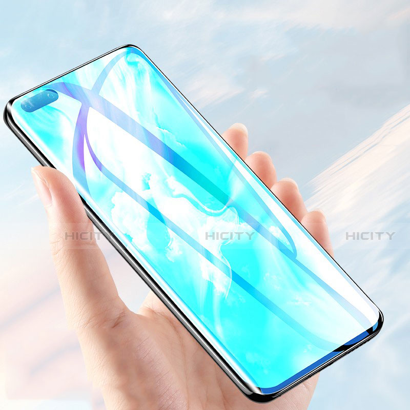 Schutzfolie Full Coverage Displayschutzfolie Panzerfolie Gehärtetes Glas Glasfolie Skins zum Aufkleben Panzerglas G01 für Huawei P40 Pro+ Plus Schwarz