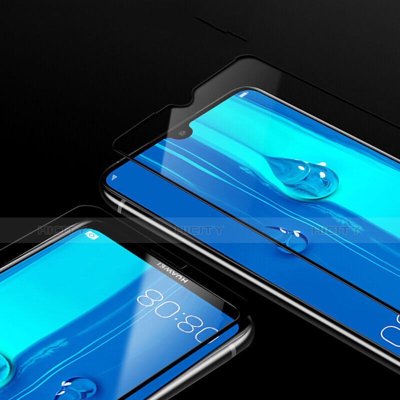 Schutzfolie Full Coverage Displayschutzfolie Panzerfolie Gehärtetes Glas Glasfolie Skins zum Aufkleben Panzerglas R01 für Huawei Honor 8X Max Schwarz groß