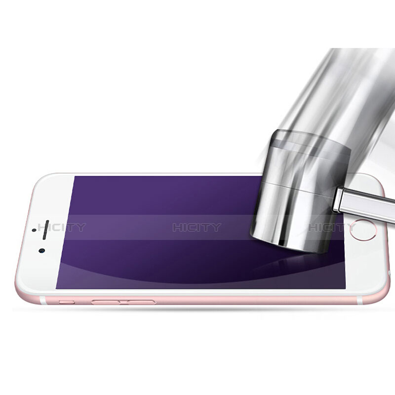 Schutzfolie Full Coverage Displayschutzfolie Panzerfolie Skins zum Aufkleben Gehärtetes Glas Glasfolie F02 für Apple iPhone 6 Weiß