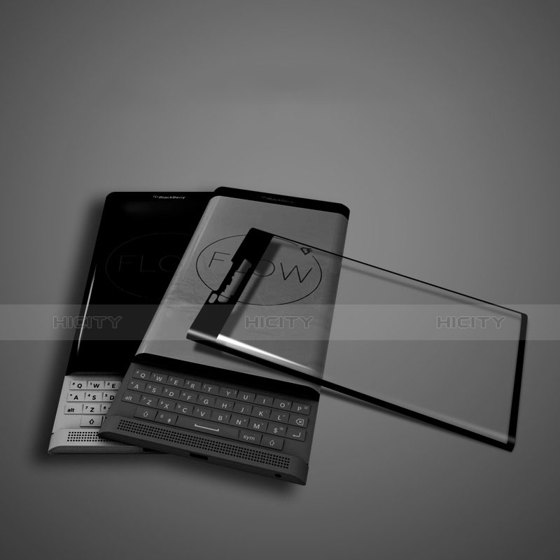 Schutzfolie Full Coverage Displayschutzfolie Panzerfolie Skins zum Aufkleben Gehärtetes Glas Glasfolie F02 für Blackberry Priv Schwarz