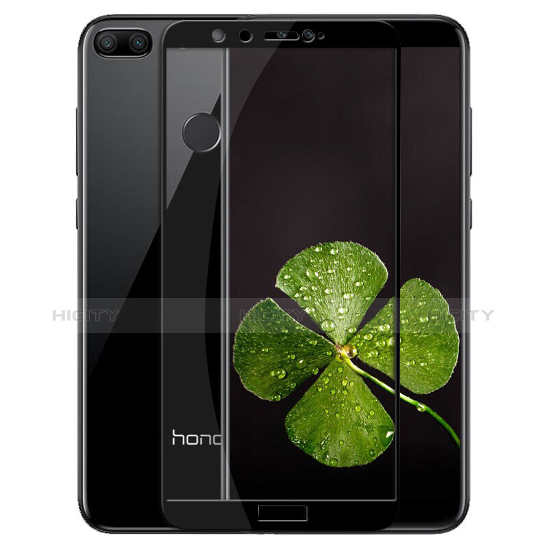 Schutzfolie Full Coverage Displayschutzfolie Panzerfolie Skins zum Aufkleben Gehärtetes Glas Glasfolie F02 für Huawei Honor 9 Lite Schwarz