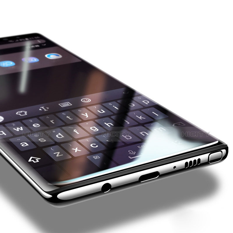 Schutzfolie Full Coverage Displayschutzfolie Panzerfolie Skins zum Aufkleben Gehärtetes Glas Glasfolie F02 für Samsung Galaxy Note 9 Schwarz