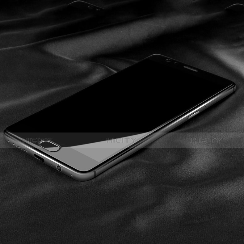 Schutzfolie Full Coverage Displayschutzfolie Panzerfolie Skins zum Aufkleben Gehärtetes Glas Glasfolie F03 für OnePlus 3 Schwarz groß