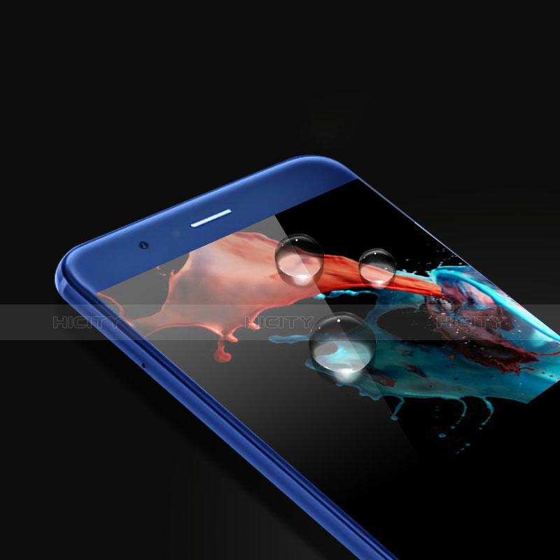 Schutzfolie Full Coverage Displayschutzfolie Panzerfolie Skins zum Aufkleben Gehärtetes Glas Glasfolie F04 für Huawei Honor V9 Play Blau groß