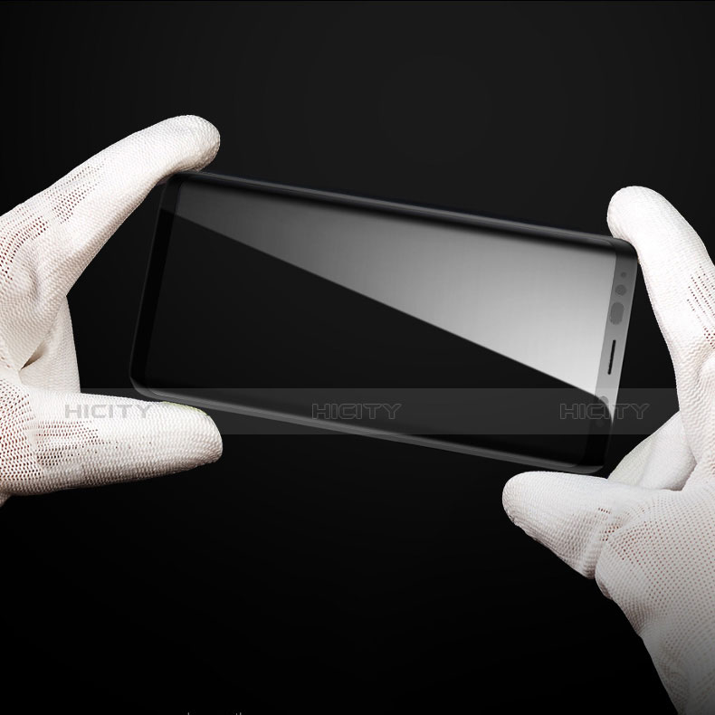 Schutzfolie Full Coverage Displayschutzfolie Panzerfolie Skins zum Aufkleben Gehärtetes Glas Glasfolie F05 für Samsung Galaxy S9 Plus Schwarz