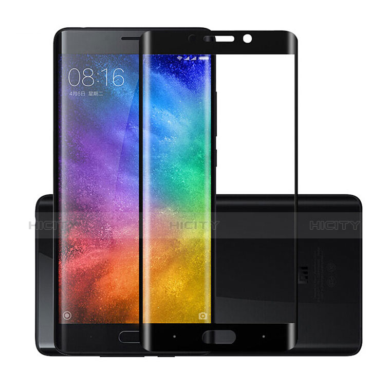 Schutzfolie Full Coverage Displayschutzfolie Panzerfolie Skins zum Aufkleben Gehärtetes Glas Glasfolie F05 für Xiaomi Mi Note 2 Special Edition Schwarz