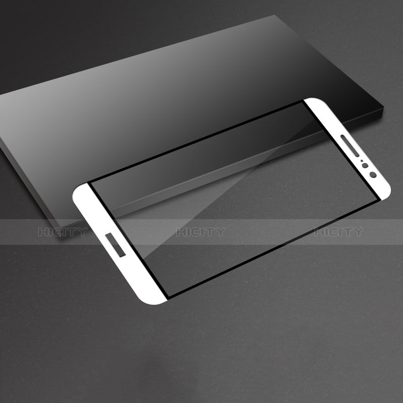 Schutzfolie Full Coverage Displayschutzfolie Panzerfolie Skins zum Aufkleben Gehärtetes Glas Glasfolie F06 für Huawei G9 Plus Weiß groß