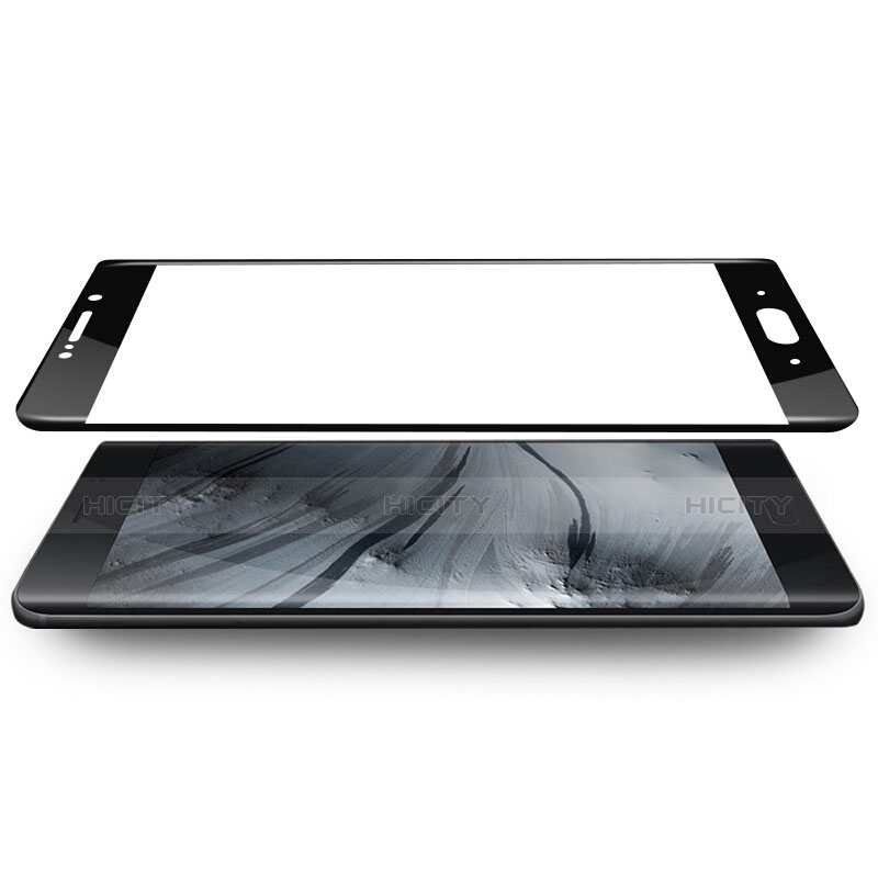 Schutzfolie Full Coverage Displayschutzfolie Panzerfolie Skins zum Aufkleben Gehärtetes Glas Glasfolie F07 für Xiaomi Mi Note 2 Schwarz