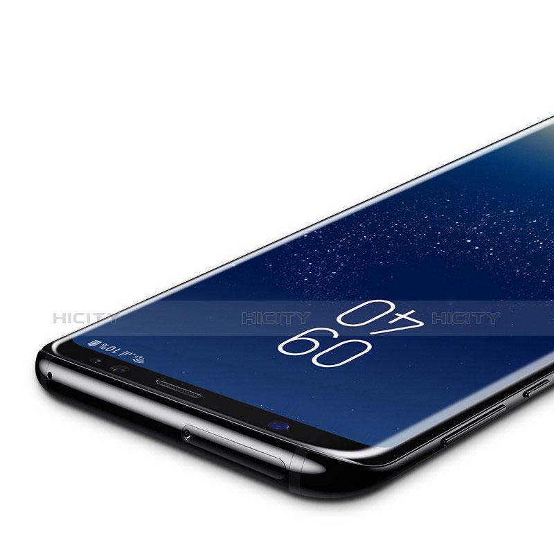 Schutzfolie Full Coverage Displayschutzfolie Panzerfolie Skins zum Aufkleben Gehärtetes Glas Glasfolie F10 für Samsung Galaxy S9 Plus Schwarz