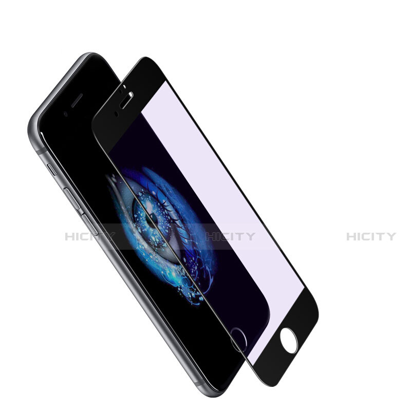 Schutzfolie Full Coverage Displayschutzfolie Panzerfolie Skins zum Aufkleben Gehärtetes Glas Glasfolie F11 für Apple iPhone SE3 (2022) Schwarz