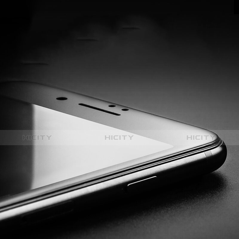 Schutzfolie Full Coverage Displayschutzfolie Panzerfolie Skins zum Aufkleben Gehärtetes Glas Glasfolie F12 für Apple iPhone 7 Schwarz groß