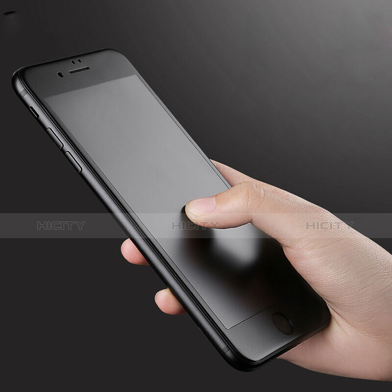 Schutzfolie Full Coverage Displayschutzfolie Panzerfolie Skins zum Aufkleben Gehärtetes Glas Glasfolie F16 für Apple iPhone 8 Schwarz groß