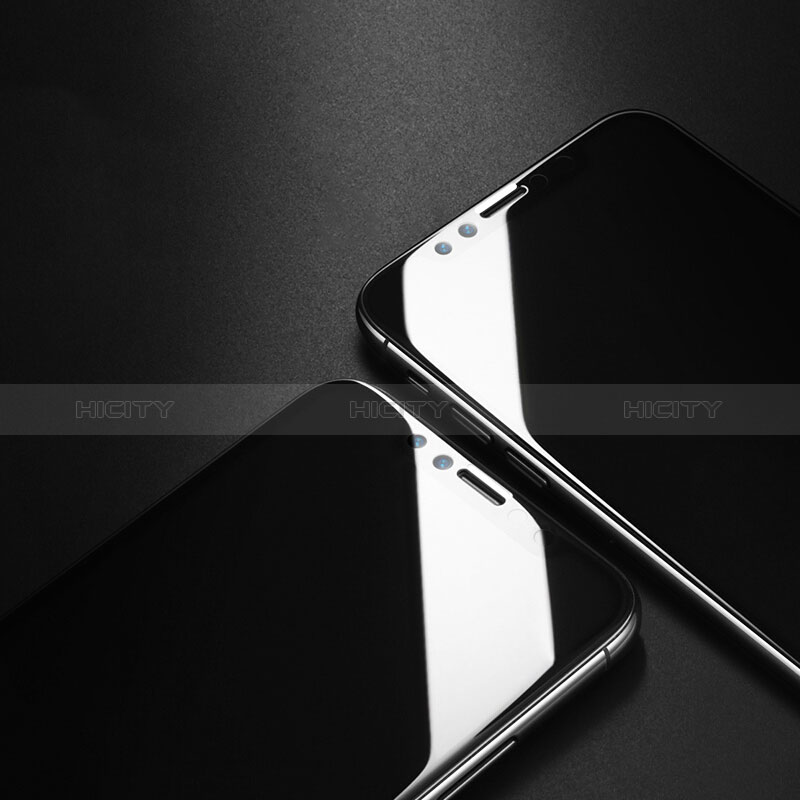 Schutzfolie Full Coverage Displayschutzfolie Panzerfolie Skins zum Aufkleben Gehärtetes Glas Glasfolie F16 für Apple iPhone Xs Schwarz groß