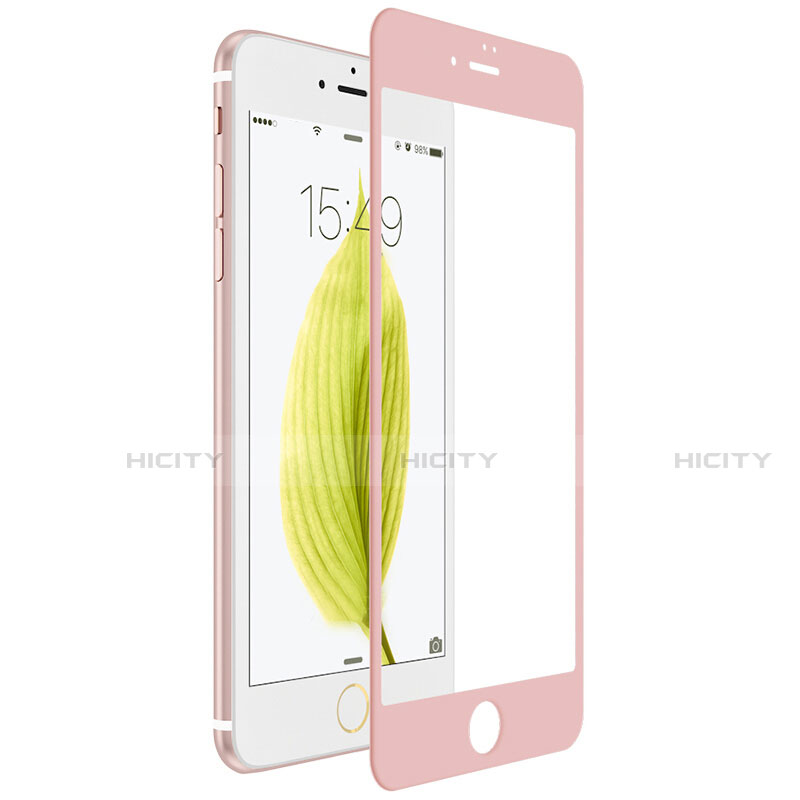 Schutzfolie Full Coverage Displayschutzfolie Panzerfolie Skins zum Aufkleben Gehärtetes Glas Glasfolie F18 für Apple iPhone SE (2020) Rosa groß