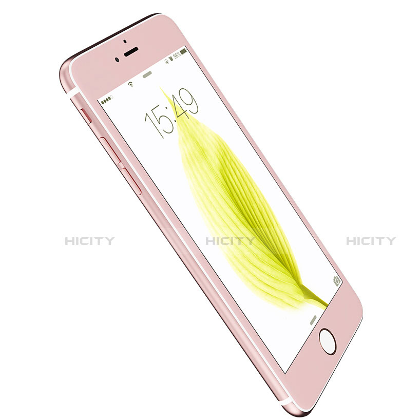Schutzfolie Full Coverage Displayschutzfolie Panzerfolie Skins zum Aufkleben Gehärtetes Glas Glasfolie F18 für Apple iPhone SE (2020) Rosa groß