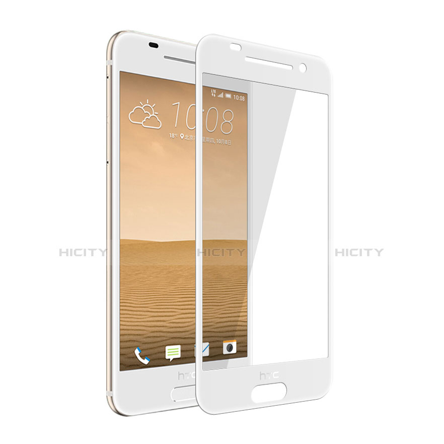 Schutzfolie Full Coverage Displayschutzfolie Panzerfolie Skins zum Aufkleben Gehärtetes Glas Glasfolie für HTC One A9 Weiß