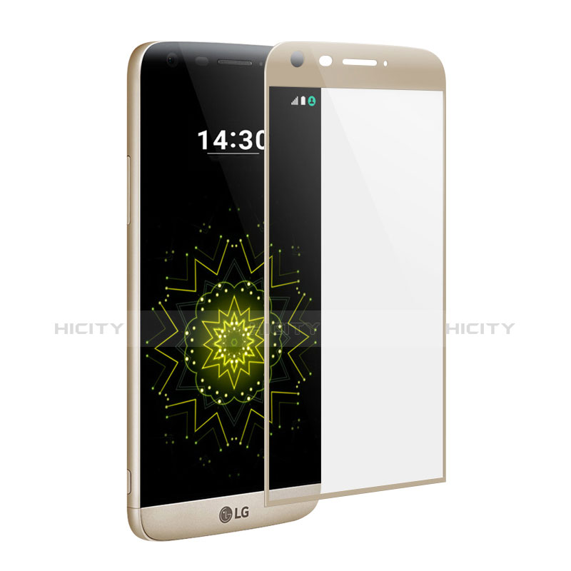 Schutzfolie Full Coverage Displayschutzfolie Panzerfolie Skins zum Aufkleben Gehärtetes Glas Glasfolie für LG G5 Gold
