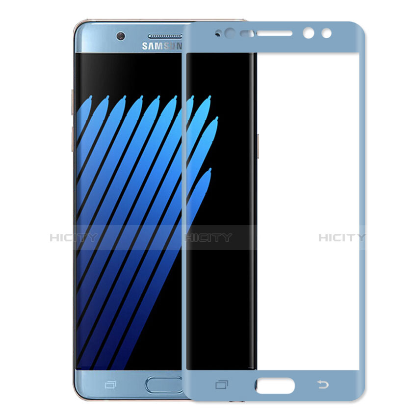 Schutzfolie Full Coverage Displayschutzfolie Panzerfolie Skins zum Aufkleben Gehärtetes Glas Glasfolie für Samsung Galaxy Note 7 Blau Plus