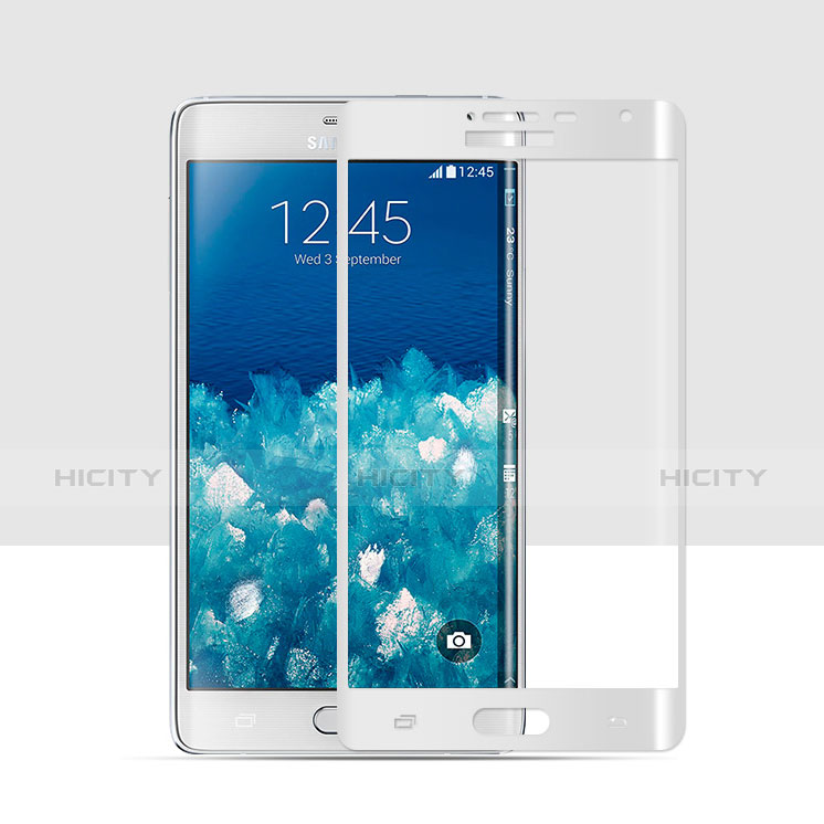 Schutzfolie Full Coverage Displayschutzfolie Panzerfolie Skins zum Aufkleben Gehärtetes Glas Glasfolie für Samsung Galaxy Note Edge SM-N915F Weiß
