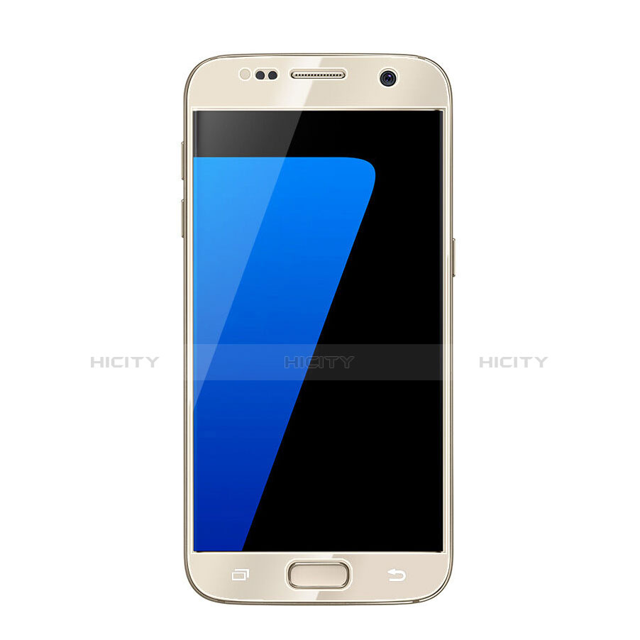 Schutzfolie Full Coverage Displayschutzfolie Panzerfolie Skins zum Aufkleben Gehärtetes Glas Glasfolie für Samsung Galaxy S6 SM-G920 Gold