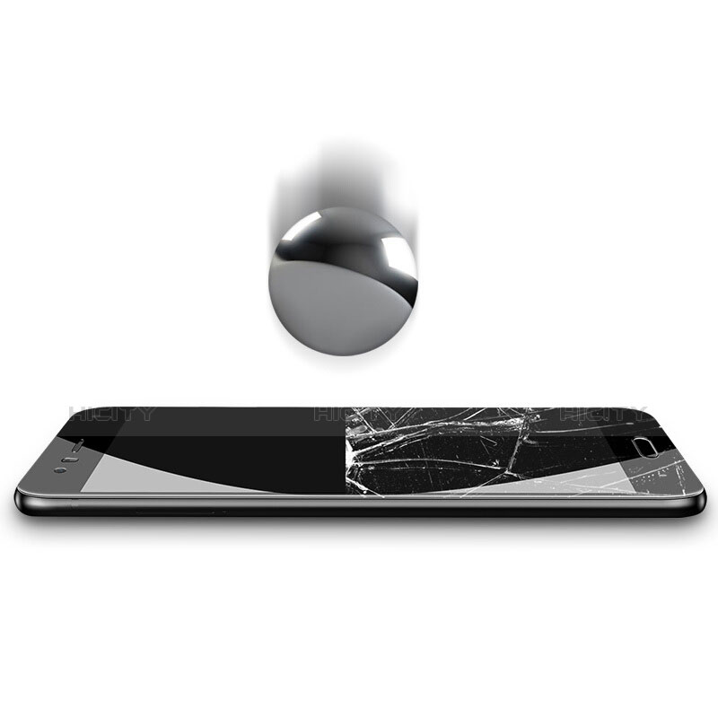 Schutzfolie Full Coverage Displayschutzfolie Panzerfolie Skins zum Aufkleben Gehärtetes Glas Glasfolie für Xiaomi Mi 6 Schwarz groß